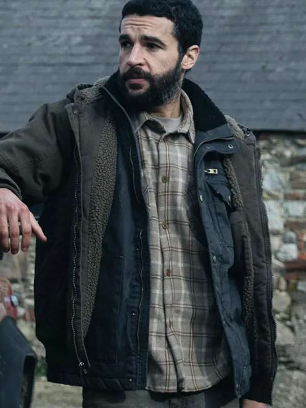 Christopher Abbott Bring Them Down 2025 Grey Jacket