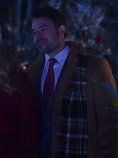Christmas Under the Northern Lights 2024 Jesse Hutch Brown Wool Coat