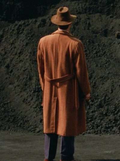 Guy Pearce The Brutalist 2025 Brown Wool Coat