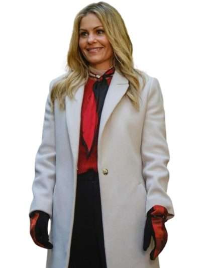 Candace Cameron Bure Home Sweet Christmas White Coat