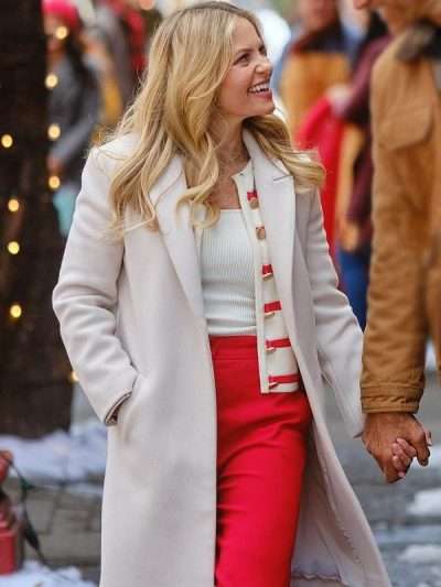 Candace Cameron Bure Home Sweet Christmas 2024 White Coat