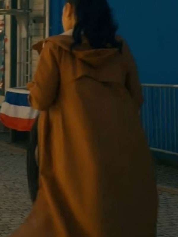 Joséphine Jobert Saint-Pierre Brown Coat