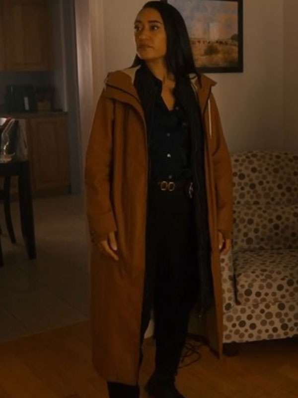 Joséphine Jobert Saint-Pierre Brown Cotton Coat