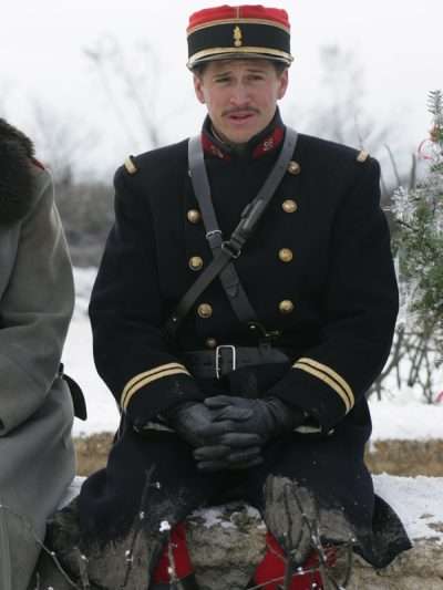 Guillaume Canet Joyeux Noel Black Wool Coat