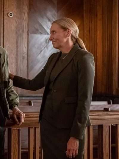 Toni Collette Juror #2 Movie Green Blazer