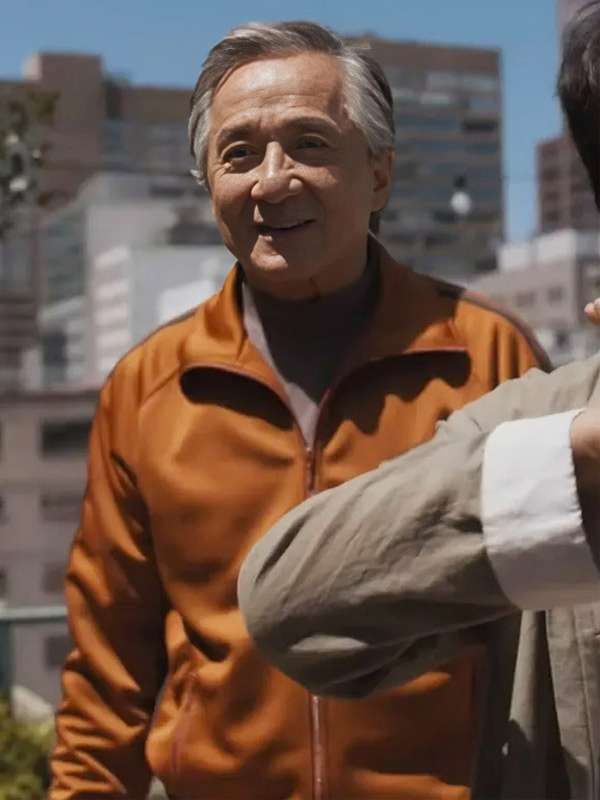 Jackie Chan Karate Kid Legends 2025 Brown Track Jacket