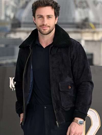 Aaron Taylor-Johnson Kraven the Hunter Suede Leather Jacket