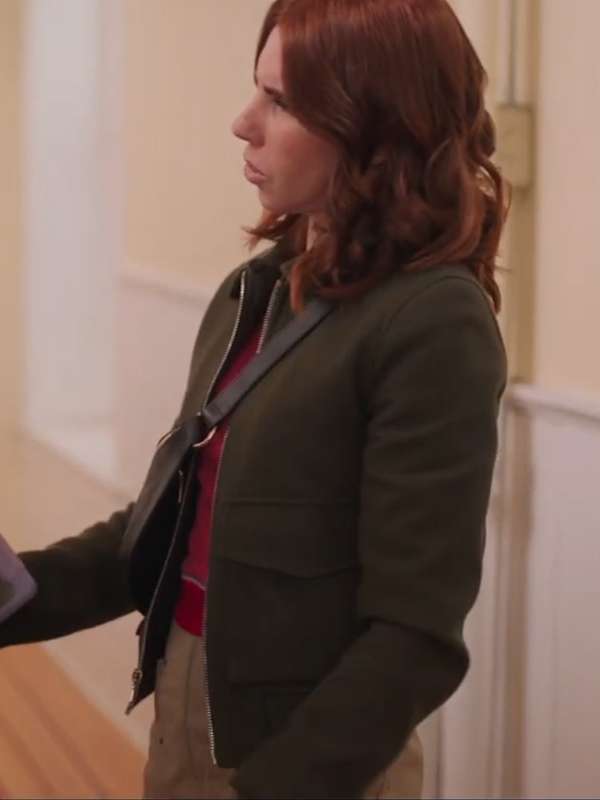 Zosia Mamet Laid Green Jacket