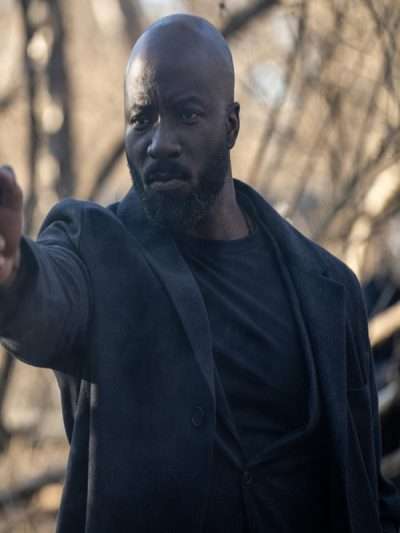 Mike Colter Alarum Movie Black Wool Coat