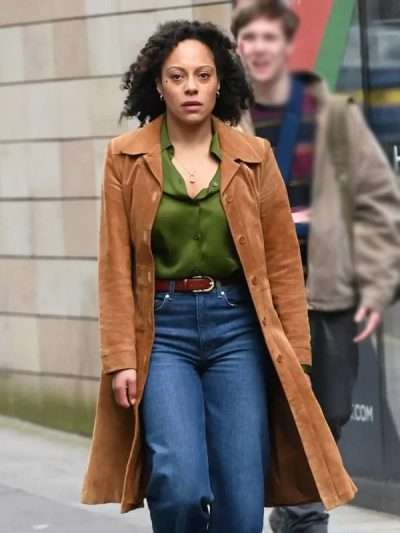 Kat Donovan Missing You 2025 Brown Leather Coat