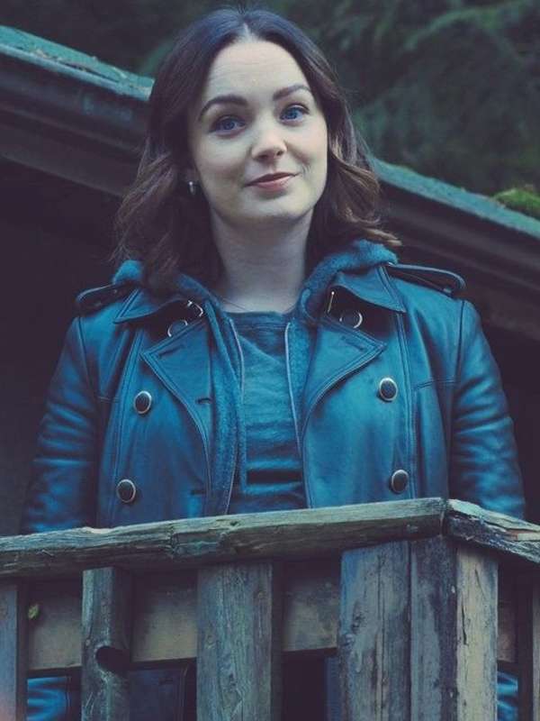 Scylla Ramshorn Motherland Fort Salem TV Series Black Leather Coat