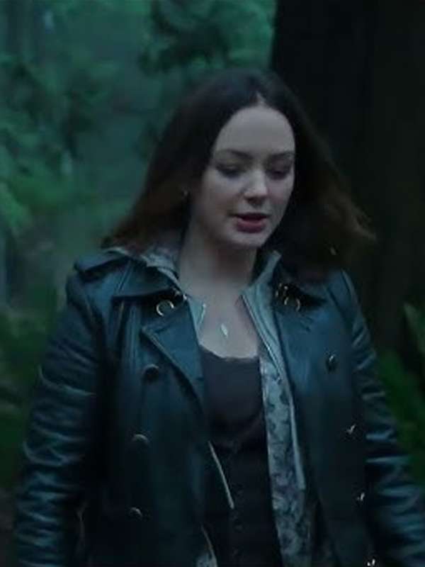 Scylla Ramshorn Motherland Fort Salem 2024 Black Leather Coat