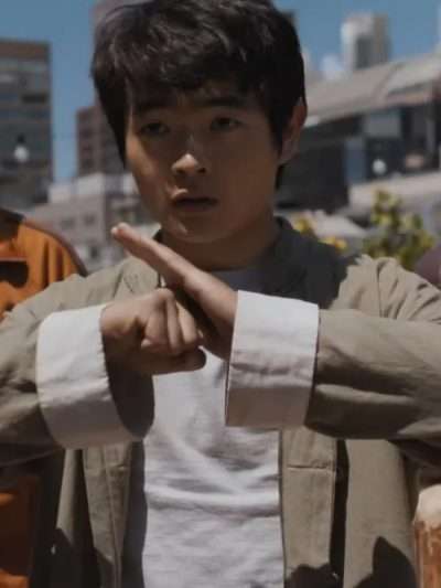 Ben Wang Karate Kid Legends Grey Jacket