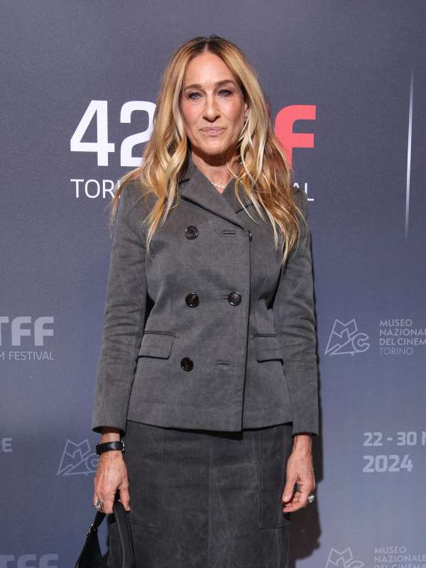 Sarah Jessica Parker 42nd Torino Film Festival Grey Coat