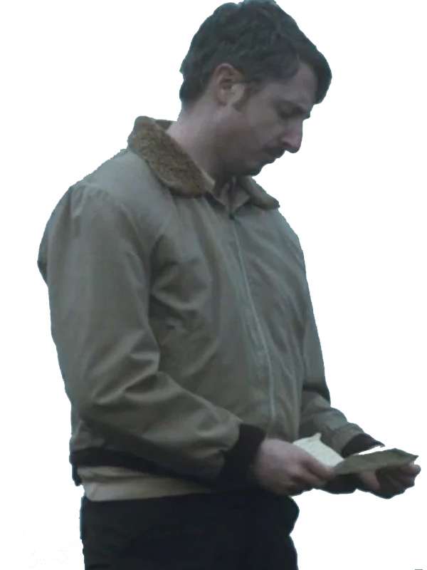 Say Nothing S01 Jimmy Dooley Beige Bomber Jacket