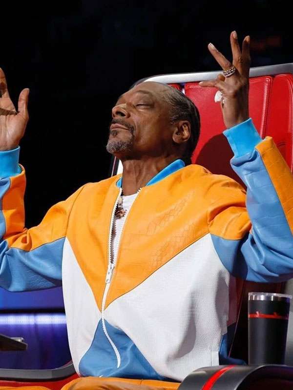 The Voice S26 Snoop Dogg Yellow Leather Jacket
