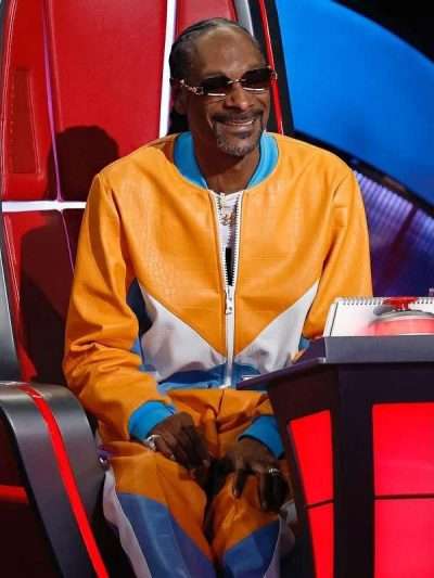 The Voice 2024 Snoop Dogg Track Leather Jacket