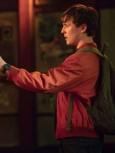 Oscar Kennedy Missing You Red Bomber Jacket