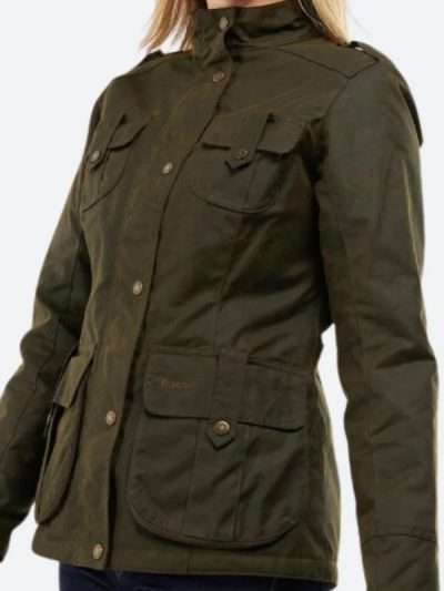Ellen The Night Agent S01 Green Cotton Jacket