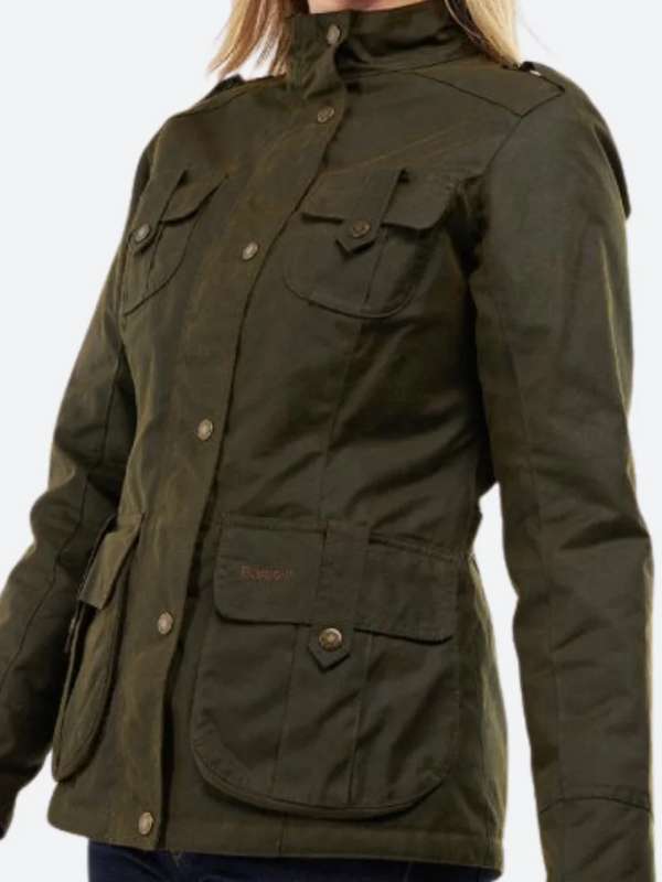 Ellen The Night Agent S01 Green Cotton Jacket