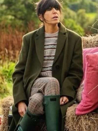 Claudia Winkleman The Traitors UK Green Coat