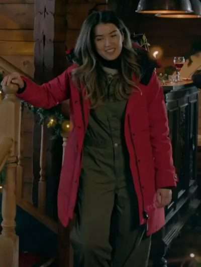 Nichole Sakura The Finnish Line 2024 Red Jacket