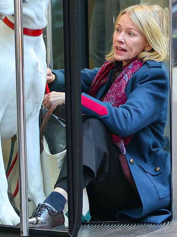 Naomi Watts The Friend 2025 Blue Coat