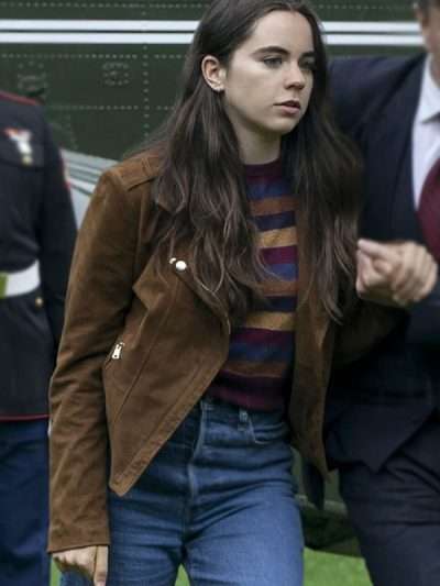 Maddie Redfield The Night Agent Suede Leather Jacket