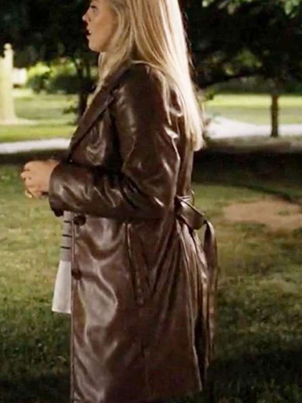 Leighton Murray The Sex Lives of College Girls 2021 Brown Leather Coat
