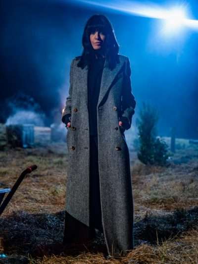 Claudia Winkleman The Traitors UK S02 Grey Coat