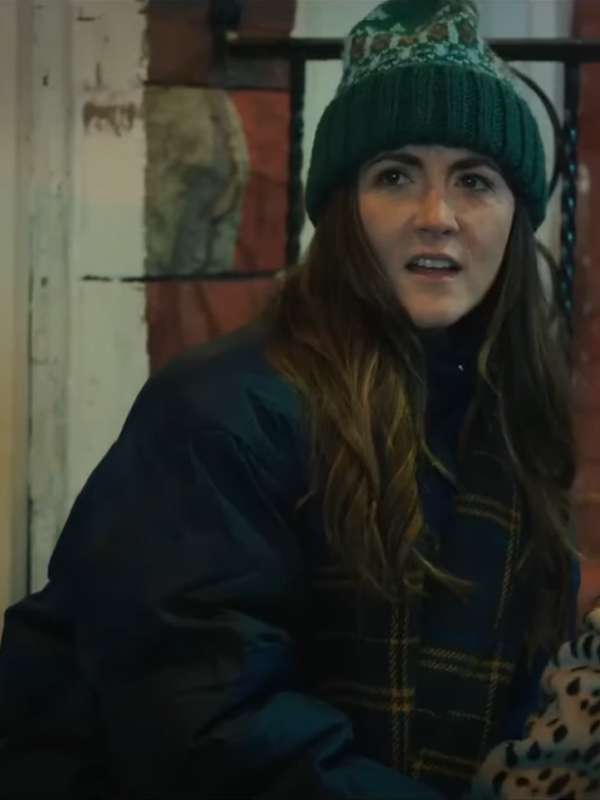 Isabelle Fuhrman Wish You Were Here Blue Puffer Jacket