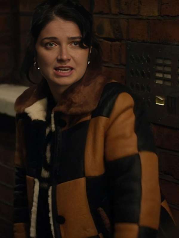 Becka Garvey Bad Sisters S02 Shearling Bomber Leather Jacket