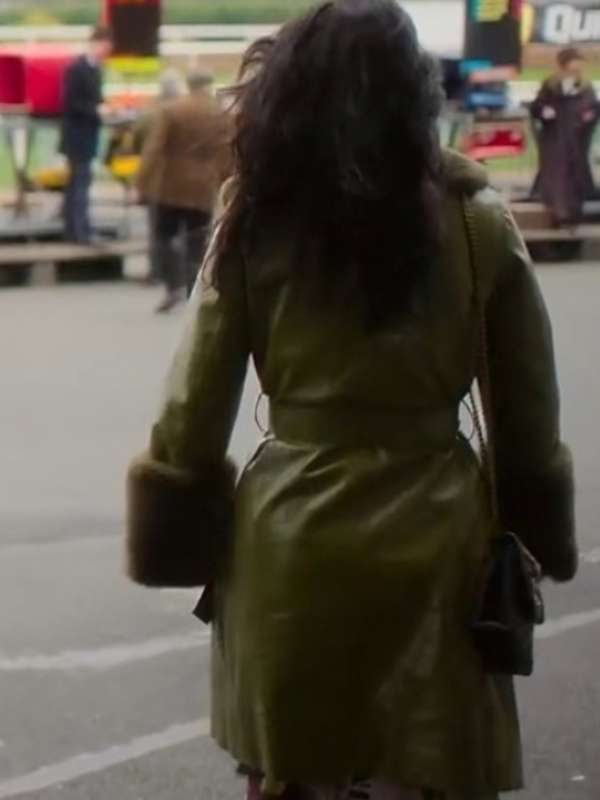 Becka Garvey Bad Sisters 2024 Green Leather Coat