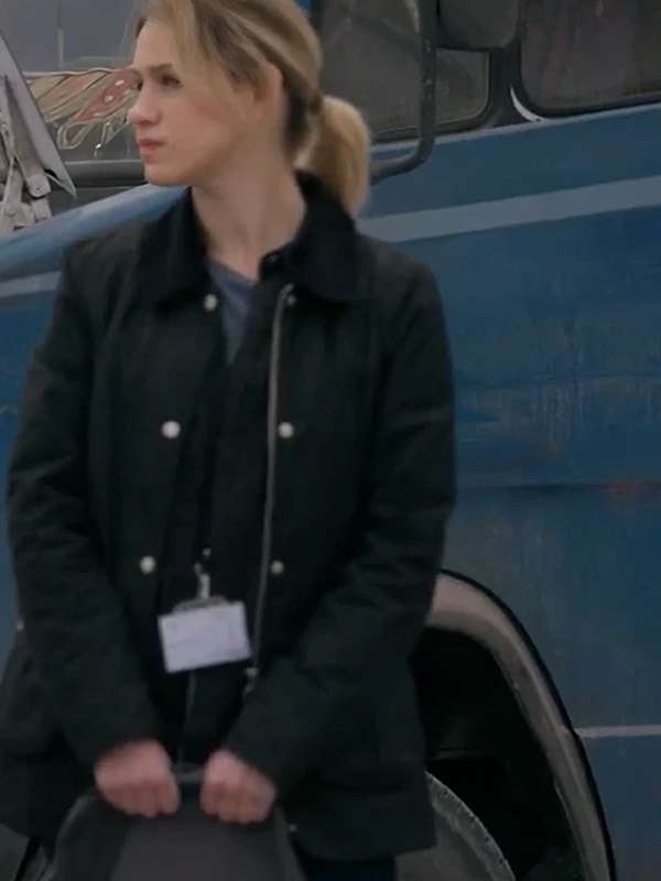 Maria Bakalova Dirty Angels 2024 Black Jacket