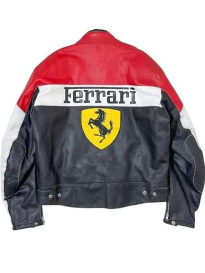 Ferrari Racing Leather Jacket for Men