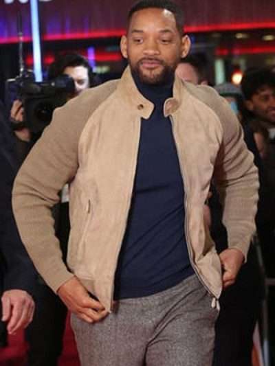 Will Smith Focus Movie Beige Suede Leather Jacket