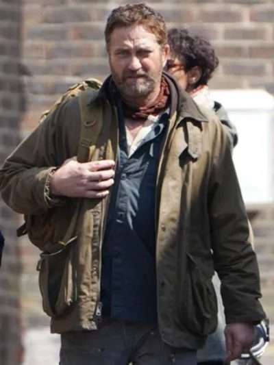 Gerard Butler Greenland Migration 2025 Green Cotton Jacket