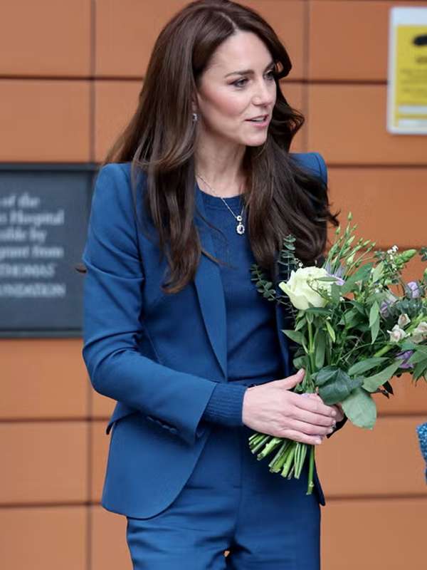 Princess of Wales Kate Middleton Blue Suit