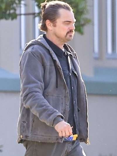 Leonardo DiCaprio Grey Hooded Jacket
