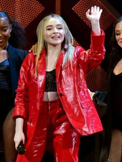 Sabrina Carpenter Real Leather Blazer