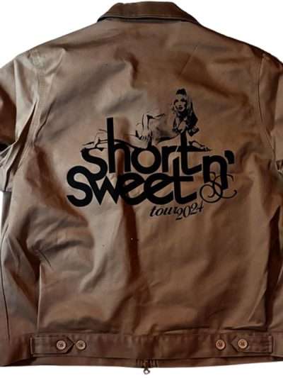Short n' Sweet Tour 2024 Sabrina Carpenter Brown Jacket
