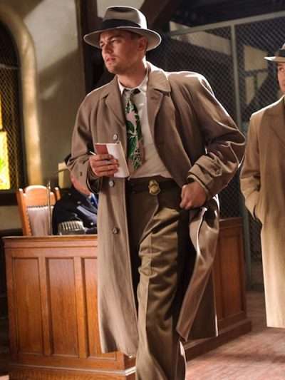 Leonardo Dicaprio Shutter Island Brown Coat