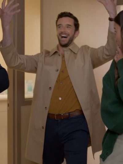 Michael Urie Shrinking S02 Beige Coat
