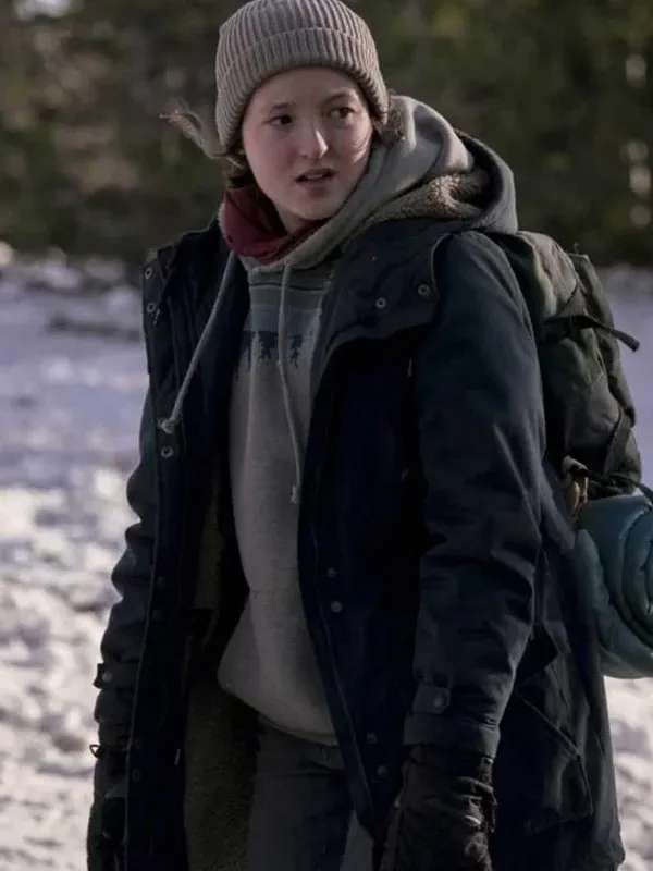 Ellie Williams The Last of Us 2023 Blue Hooded Jacket