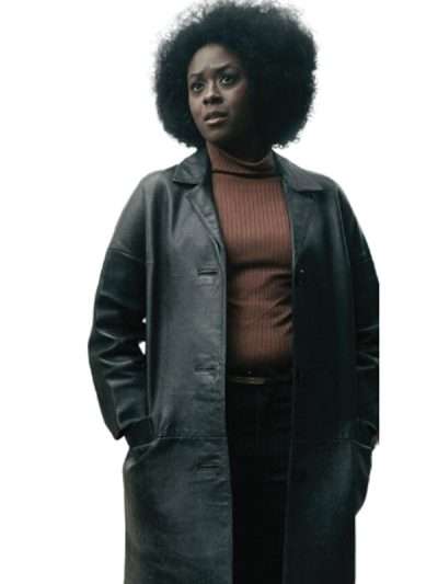 Moses Ingram The Queen's Gambit 2020 Leather Coat