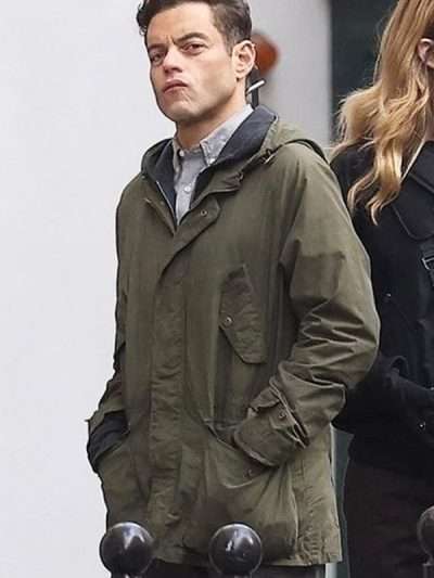 Rami Malek The Amateur 2025 Green Cotton Jacket