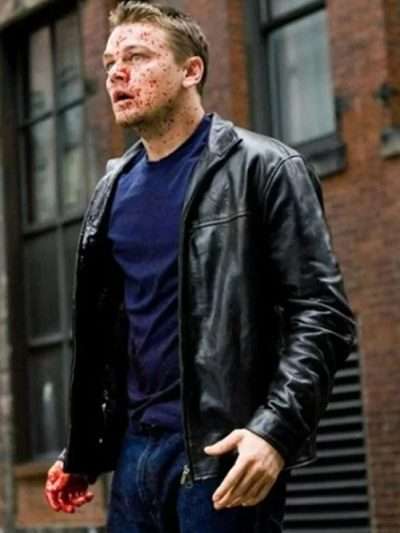 Leonardo DiCaprio The Departed Black Leather Jacket