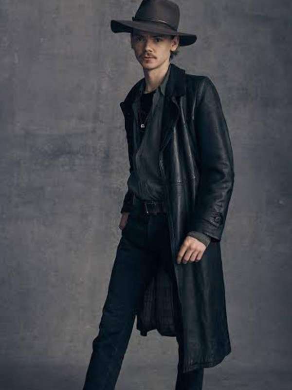 Benny Watts The Queen's Gambit S01 Black Leather Coat