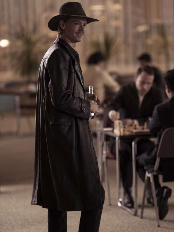 The Queen's Gambit S01 Benny Watts Leather Coat