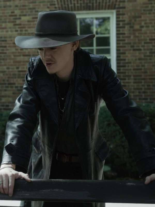Benny Watts The Queen's Gambit 2020 Black Leather Coat